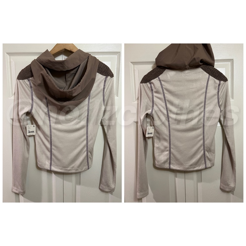 Free People Take A Leap Layer Jacket Ivory - Picture 7 of 14